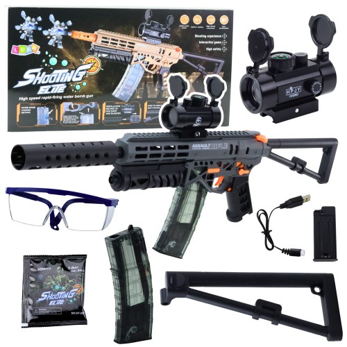 Karabin Na Kulki Wodne MK7 Na Akumulator Celownik Okulary Kulki
