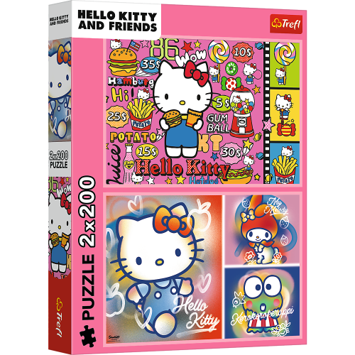 Puzzle - 2x200 - Hello Kitty i przyjaciele - Hello Kitty - Trefl 13336
