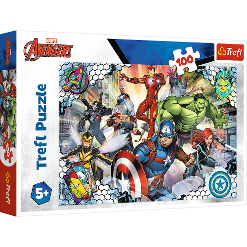Puzzle - 100 - Sławni Avengers - Disney Marvel The Avengers - Trefl 16454