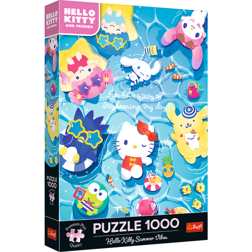 Puzzle - 1000 Premium Plus - Hello Kitty - Letni relaks - Trefl 12067