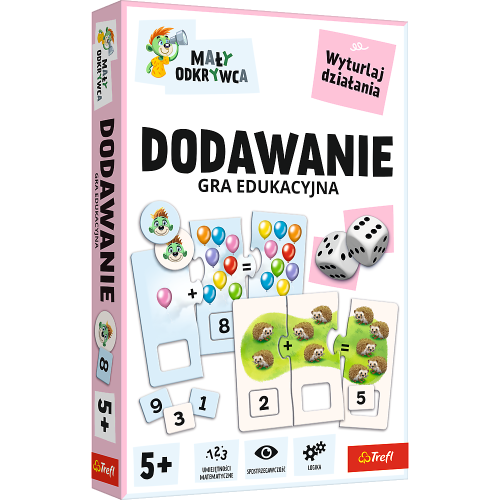 Gra dla dzieci Dodawanie Mały odkrywca Trefl 02805
