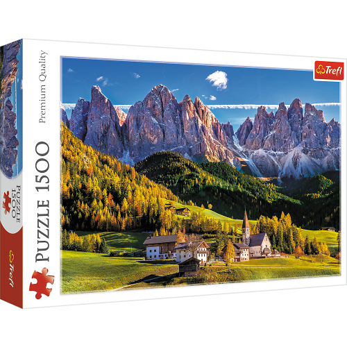 Puzzle - 1500 - Dolina Val di Funes - Dolomity - Włochy - Trefl 26163
