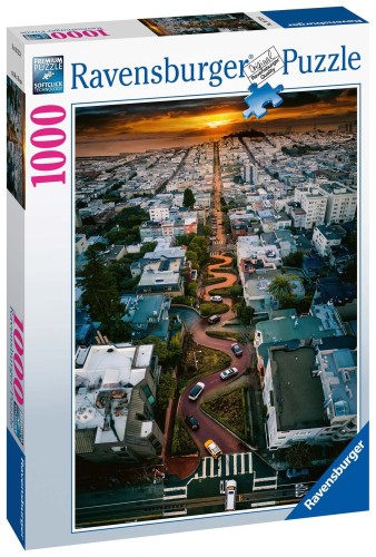 Ravensburger Puzzle 2D 1000 elementów: San Francisco Lombard   16732