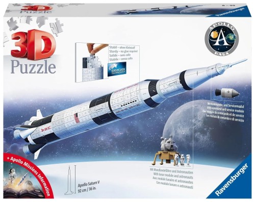 Ravensburger Puzzle 3D: Rakieta Apollo Saturn V  11545