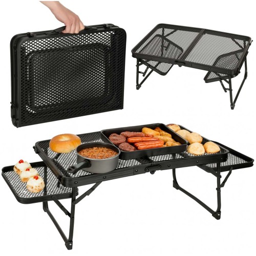 Stół stolik turystyczny LUARO kempingowy cateringowy składany 87 x 60 x 40 x 27 cm