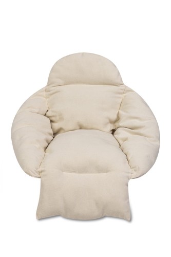 Poduszka LUARO na huśtawkę wiszącą bocianie gniazdo XXL ecru